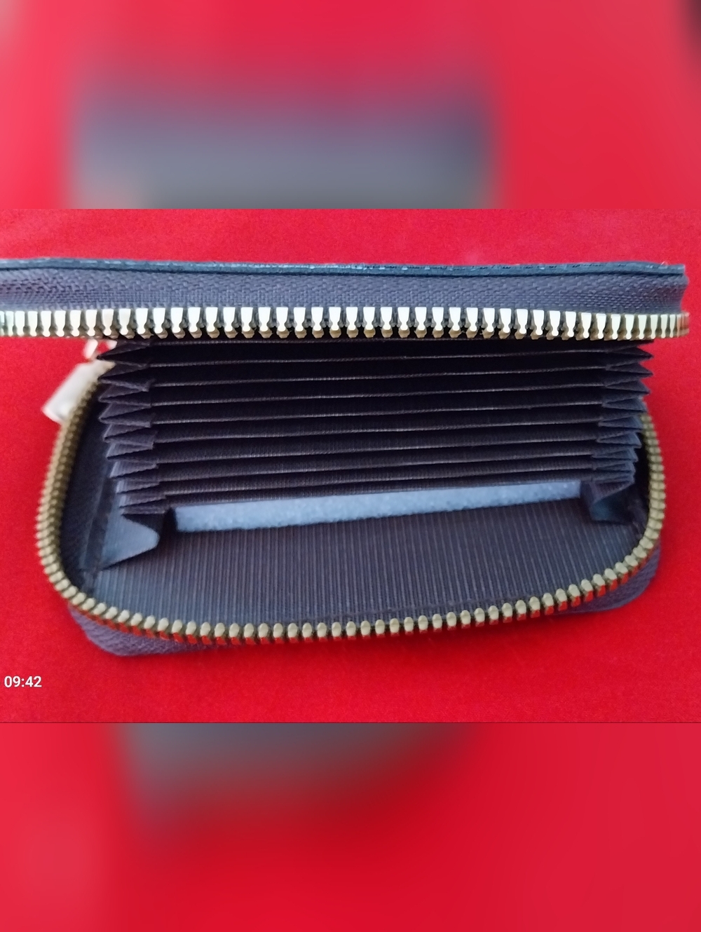 Designer-Style Monogram Zip Coin Wallet - Picture 2 of 6